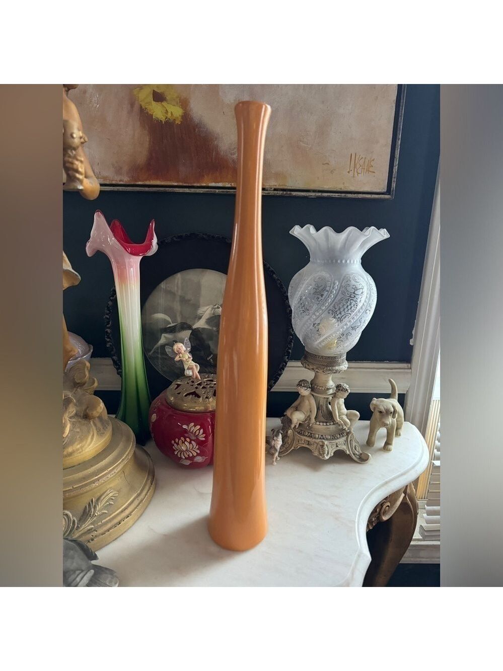 Vintage Long Neck Vase by Ganz
